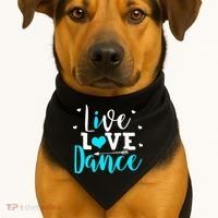 Funny Dancing Saying Dancer Dancing Lover Dance USA-Made Doggie Bandana thumb 1