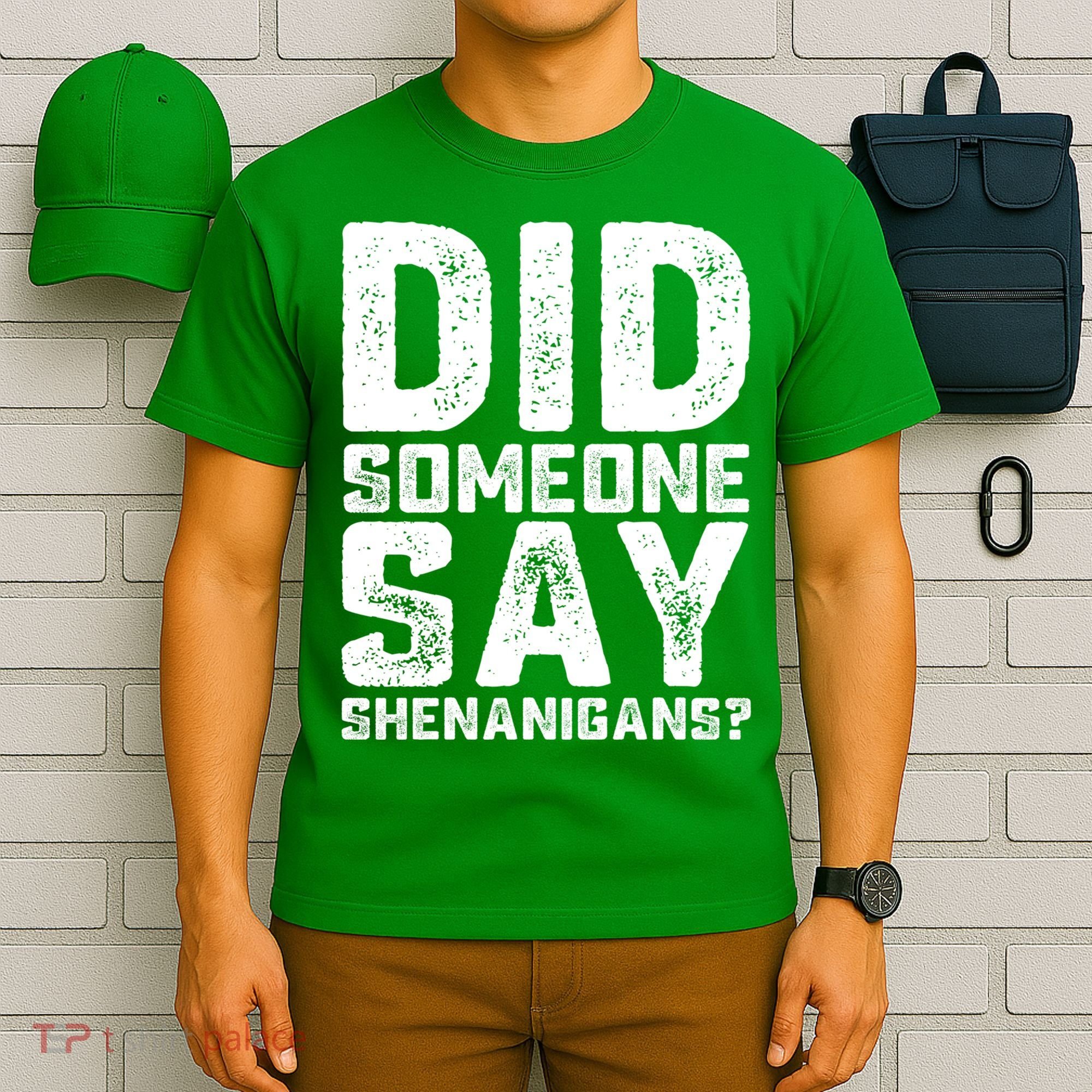 Funny Did Someone Say Shenanigans St Patricks Day Costume T-Shirt