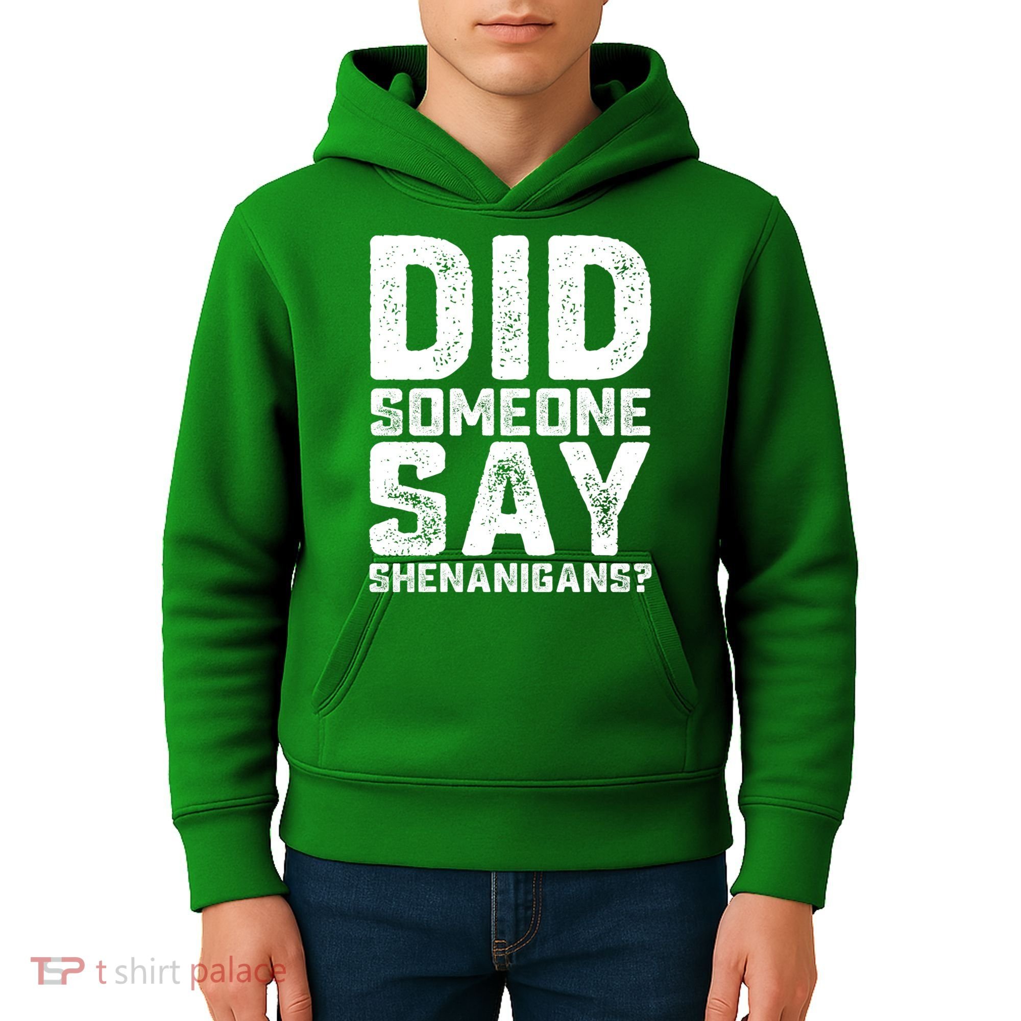 Funny Did Someone Say Shenanigans St Patricks Day Costume Kids Hoodie