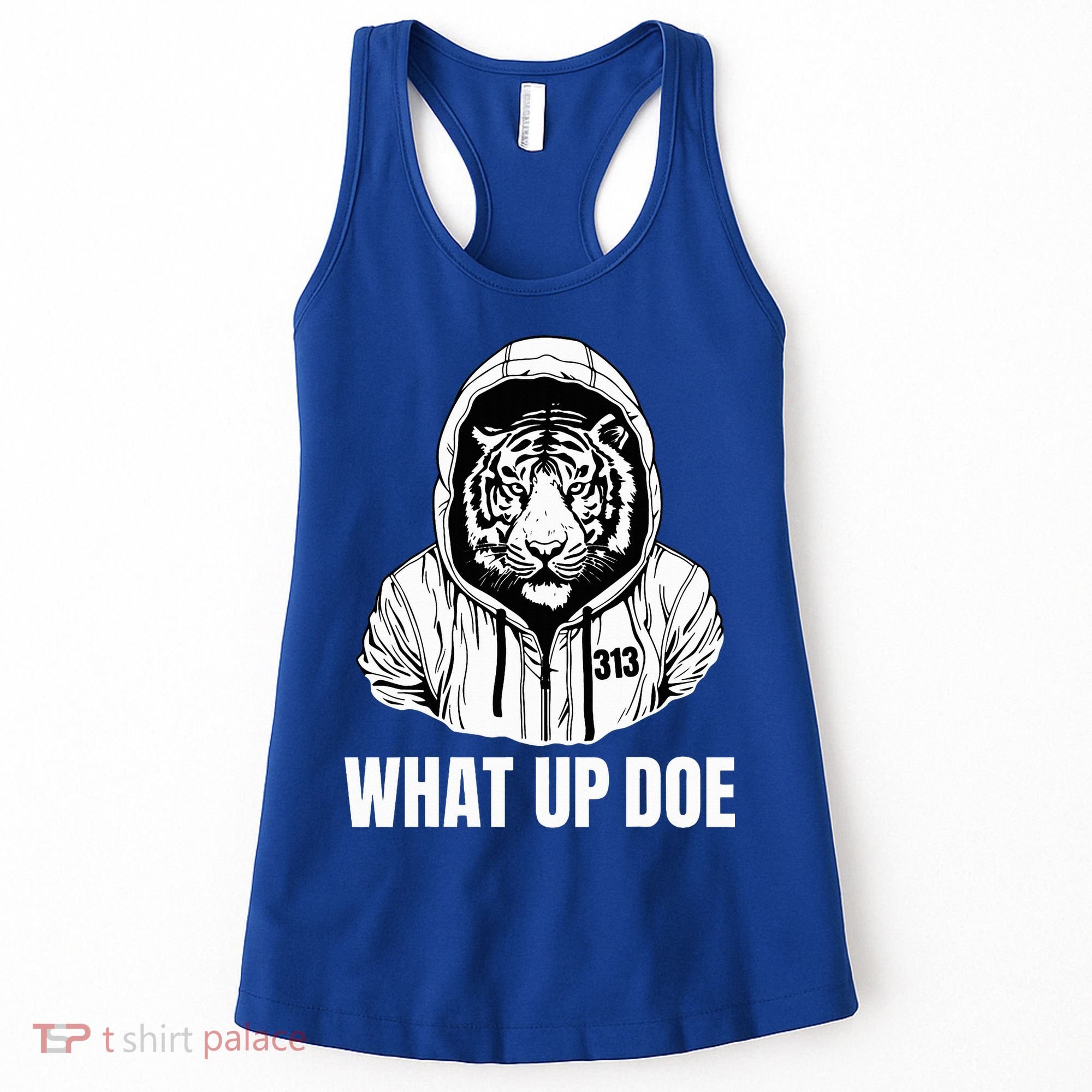 Funny Detroit Slang What Up Doe 313 Women's Tank Top