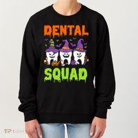 Funny Dental Squad Costume Trick Or Teeth Denstist Halloween Gift Women's Sweatshirt thumb 0