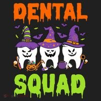 Funny Dental Squad Costume Trick Or Teeth Denstist Halloween Gift Women's Sweatshirt thumb 2