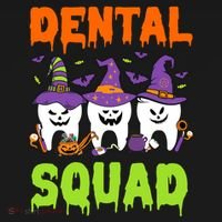 Funny Dental Squad Costume Trick Or Teeth Denstist Halloween Gift Women's Hoodie thumb 2