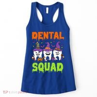 Funny Dental Squad Costume Trick Or Teeth Denstist Halloween Gift Women's Tank Top thumb 0