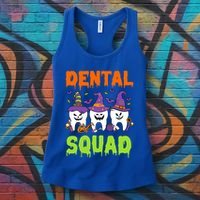 Funny Dental Squad Costume Trick Or Teeth Denstist Halloween Gift Women's Tank Top thumb 3