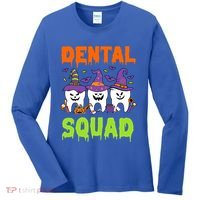 Funny Dental Squad Costume Trick Or Teeth Denstist Halloween Gift Women's Long Sleeve Shirt thumb 0