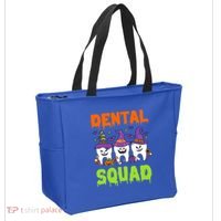 Funny Dental Squad Costume Trick Or Teeth Denstist Halloween Gift Tote Bag thumb 2