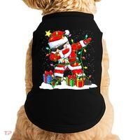 Funny Dabbing Santa Christmas Tree Lights Xmas Boys Doggie Tank thumb 0