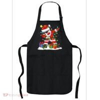 Funny Dabbing Santa Christmas Tree Lights Xmas Boys Apron thumb 0