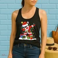 Funny Dabbing Santa Christmas Tree Lights Xmas Boys Women's Tank Top thumb 2