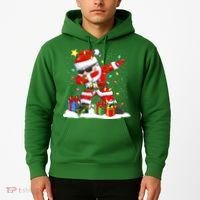 Funny Dabbing Santa Christmas Tree Lights Xmas Boys Hoodie thumb 2