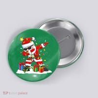 Funny Dabbing Santa Christmas Tree Lights Xmas Boys Button thumb 0