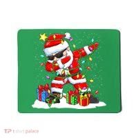 Funny Dabbing Santa Christmas Tree Lights Xmas Boys Mousepad thumb 0