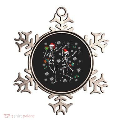 Festive Dancing Skeleton with Christmas Lights Ornament