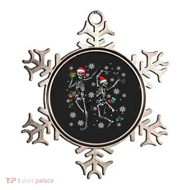 Festive Dancing Skeleton with Christmas Lights Ornament