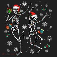 Festive Dancing Skeleton with Christmas Lights Hat thumb 2