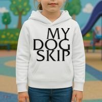 Funny Dog Saying My Dog Skip Kids Hoodie thumb 3