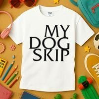 Funny Dog Saying My Dog Skip Kids T-Shirt thumb 3