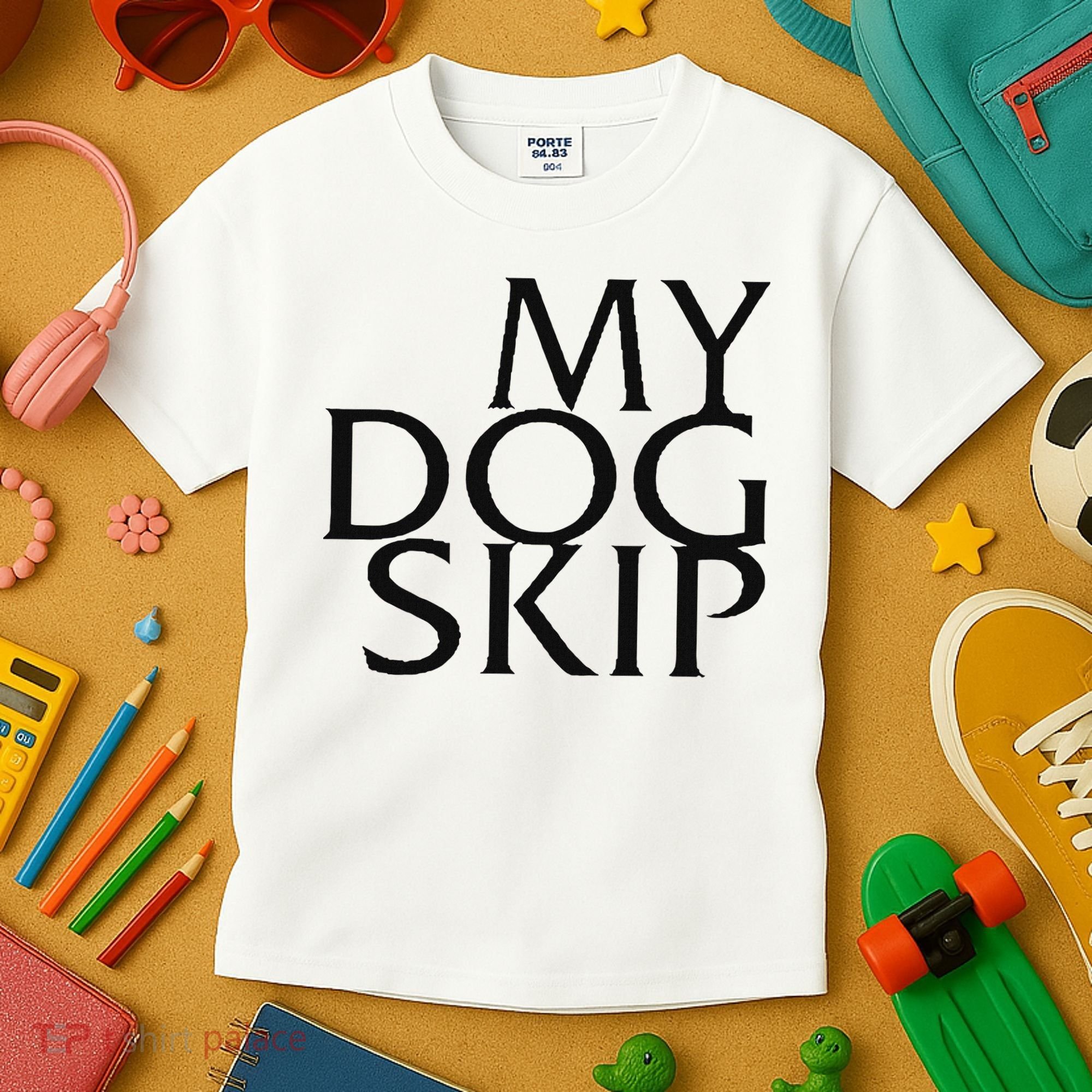 Funny Dog Saying My Dog Skip Kids T-Shirt