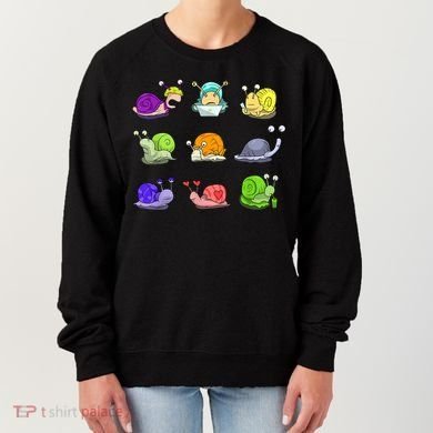 Funny Different Snails Gift Cool Shellfish Women's Sweatshirt