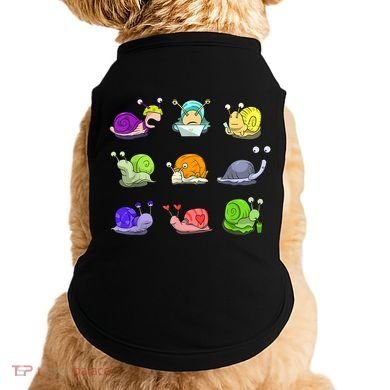 Funny Different Snails Gift Cool Shellfish Doggie Tank