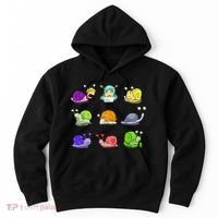 Funny Different Snails Gift Cool Shellfish Hoodie thumb 0
