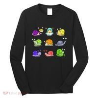 Funny Different Snails Gift Cool Shellfish Long Sleeve Shirt thumb 0