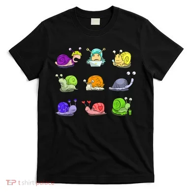Funny Different Snails Gift Cool Shellfish T-Shirt
