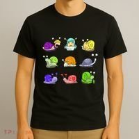 Funny Different Snails Gift Cool Shellfish T-Shirt thumb 3