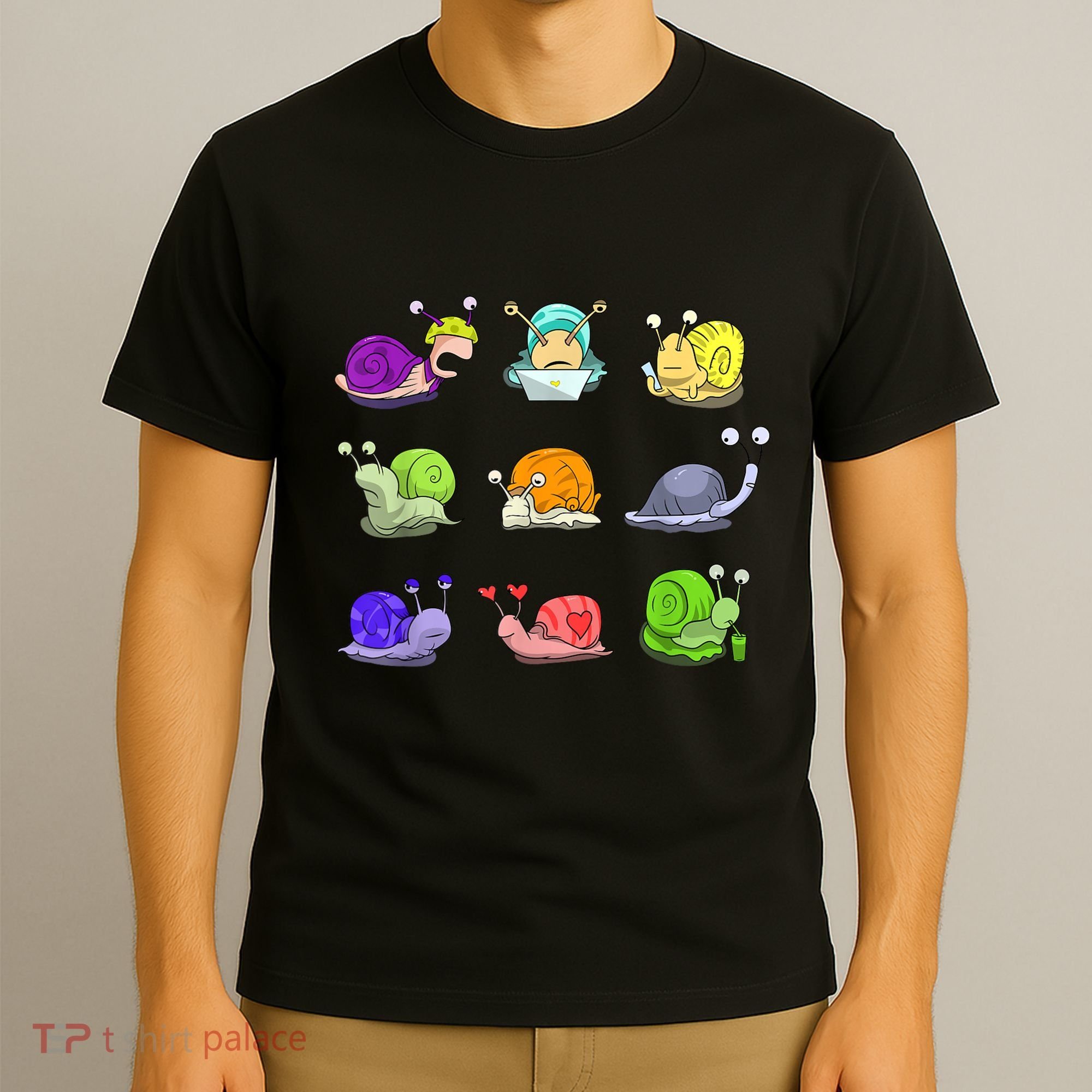 Funny Different Snails Gift Cool Shellfish T-Shirt