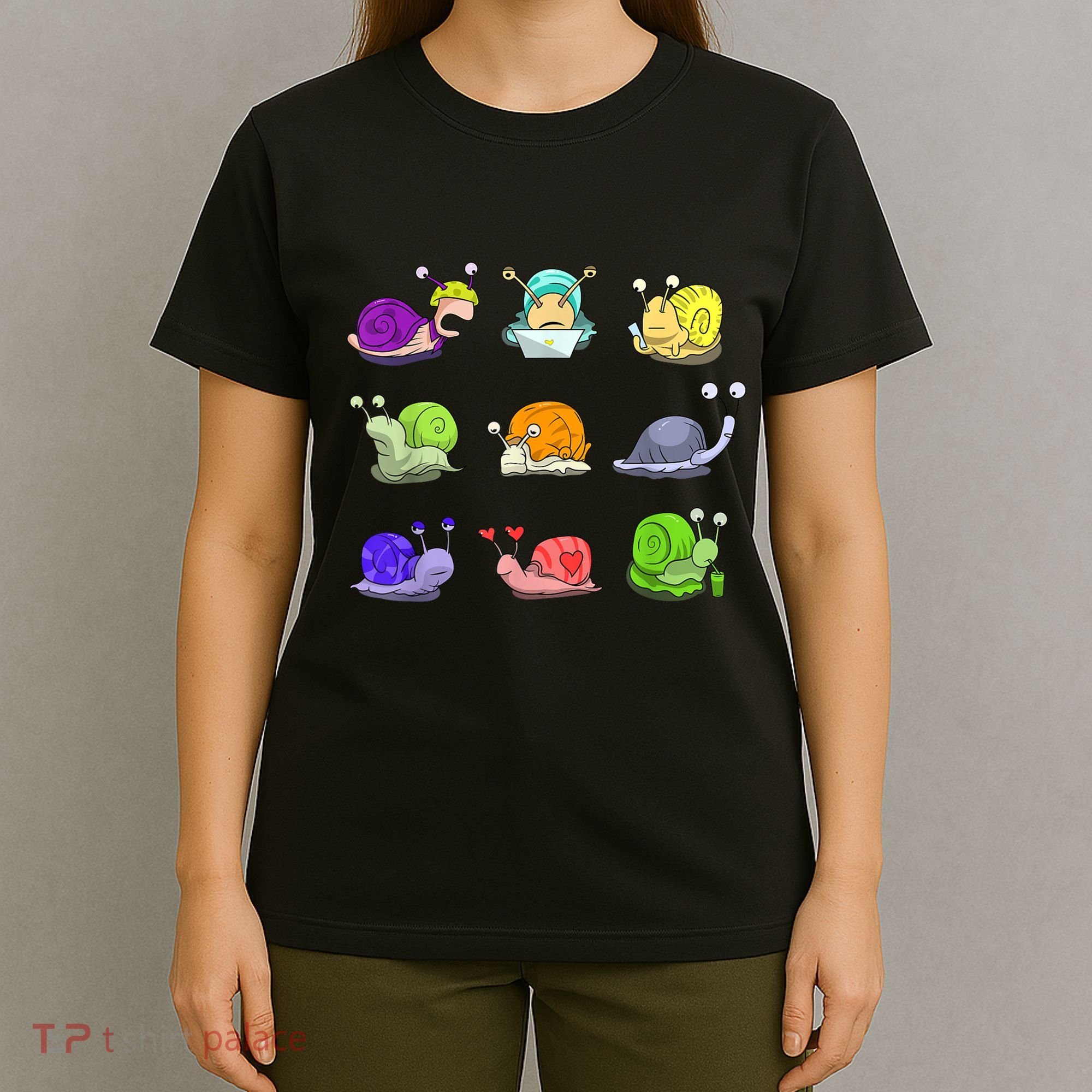 Funny Different Snails Gift Cool Shellfish T-Shirt