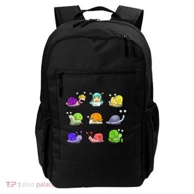 Funny Different Snails Gift Cool Shellfish Backpack