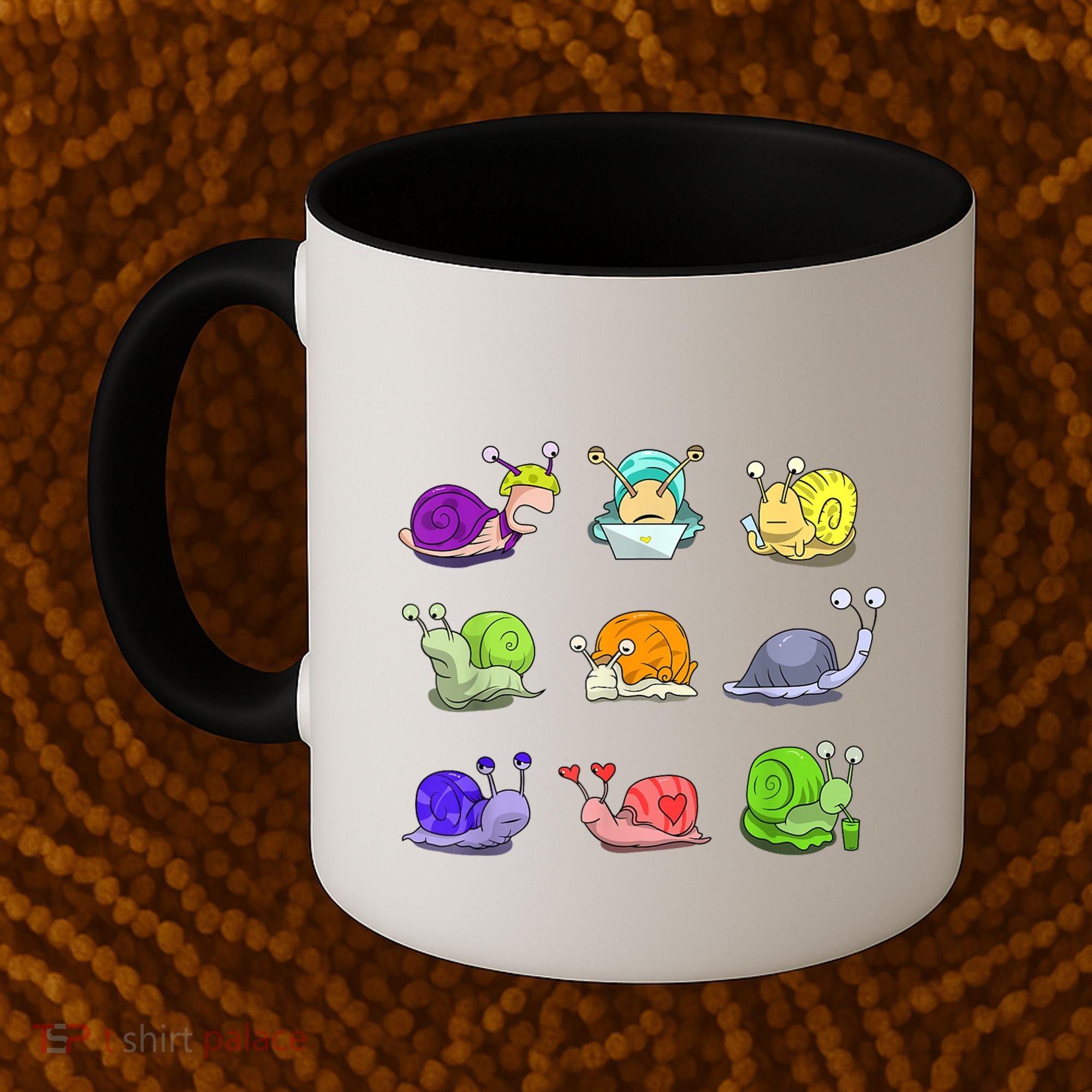 Funny Different Snails Gift Cool Shellfish Coffee Mug