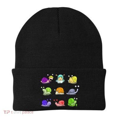 Funny Different Snails Gift Cool Shellfish Beanie