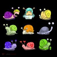 Funny Different Snails Gift Cool Shellfish Coaster thumb 2
