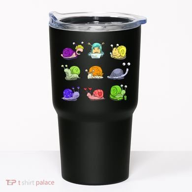 Funny Different Snails Gift Cool Shellfish Tumbler
