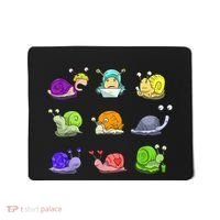 Funny Different Snails Gift Cool Shellfish Mousepad thumb 0