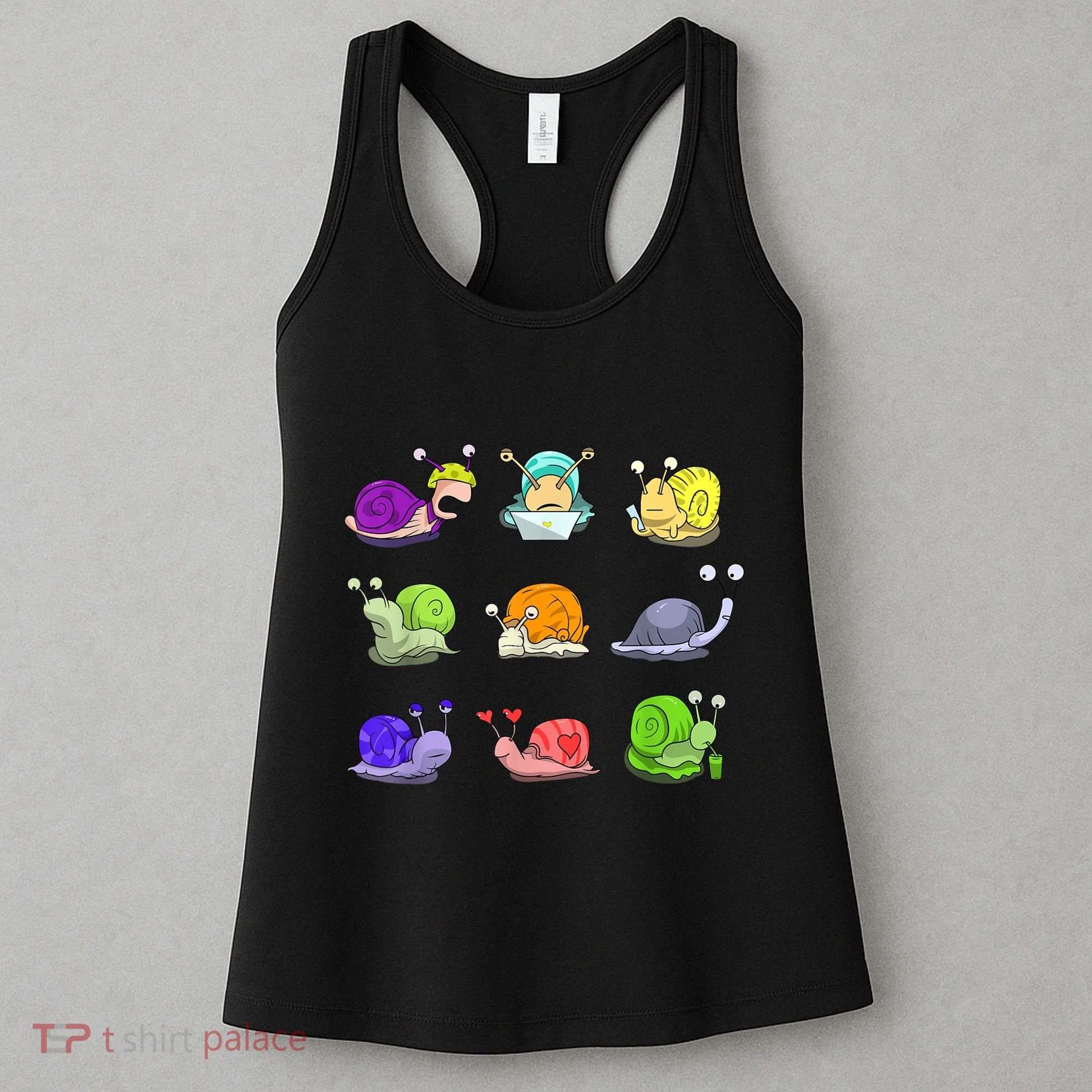 Funny Different Snails Gift Cool Shellfish Women's Tank Top