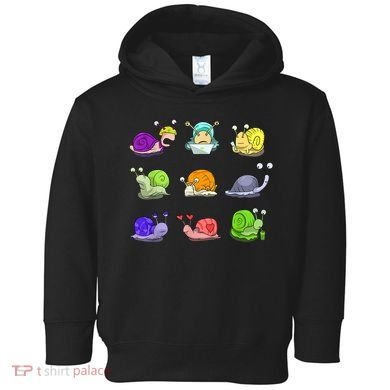 Funny Different Snails Gift Cool Shellfish Toddler Hoodie