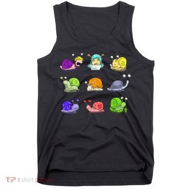 Funny Different Snails Gift Cool Shellfish Tank Top