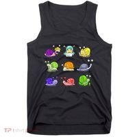 Funny Different Snails Gift Cool Shellfish Tank Top thumb 0