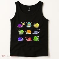 Funny Different Snails Gift Cool Shellfish Tank Top thumb 2