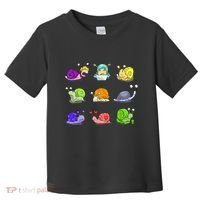 Funny Different Snails Gift Cool Shellfish Toddler T-Shirt thumb 0