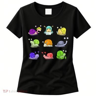 Funny Different Snails Gift Cool Shellfish Women's T-Shirt