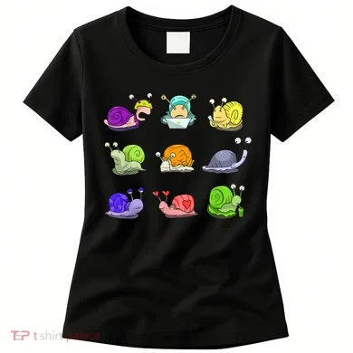 Funny Different Snails Gift Cool Shellfish Women's T-Shirt