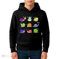 Funny Different Snails Gift Cool Shellfish Kids Hoodie thumb 4