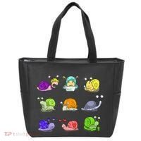 Funny Different Snails Gift Cool Shellfish Tote Bag thumb 0
