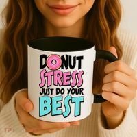 Funny Donut Stress Just Do Your Best School Testing Coffee Mug thumb 3