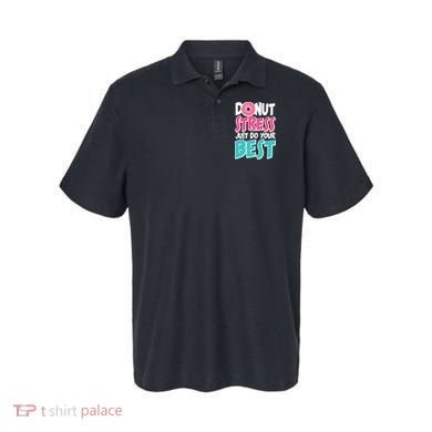 Funny Donut Stress Just Do Your Best School Testing Polo