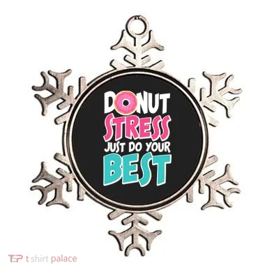 Funny Donut Stress Just Do Your Best School Testing Ornament
